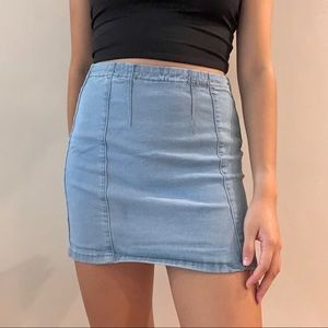 denim mini skirt forever 21
